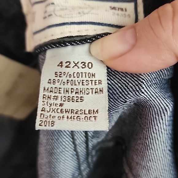 Colours Alexander Julian straight fit jeans in crash color size 42×30 NWT - Picture 9 of 12